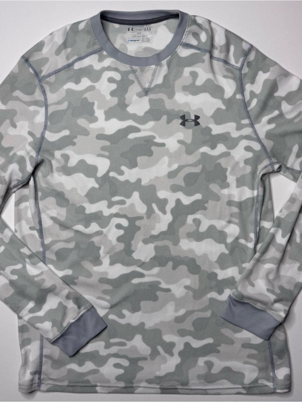 LG Men's Gray Camo Long-Sleeve Performance Tee